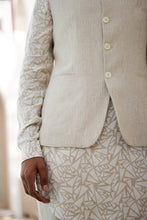Load image into Gallery viewer, Natural Beige Abstract Geometric Print Kurta

