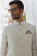 Load image into Gallery viewer, Natural Beige Abstract Geometric Print Kurta

