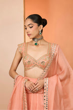 Load image into Gallery viewer, Orange lehenga set
