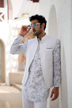 Load image into Gallery viewer, Ajrakh Block Printed Embroidered Kurta Bundi Set
