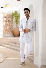 Load image into Gallery viewer, Ajrakh Block Printed Embroidered Kurta Bundi Set
