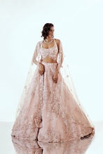 Load image into Gallery viewer, PARAGON PINK - PARAGON PINK ORGANZA LEHENGA SET
