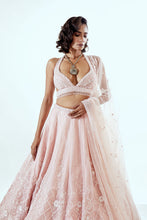 Load image into Gallery viewer, IRIS PINK - IRIS ORGANZA LEHENGA SET

