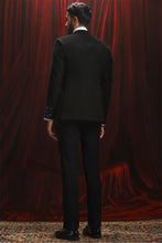 Load image into Gallery viewer, Black Velvet Blazer with 3D Metal Embellishments
