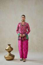 Load image into Gallery viewer, Fuschia Patola Silk Short Jacket Worked Salwar
