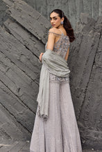Load image into Gallery viewer, Silver sparkle sharara set
