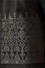Load image into Gallery viewer, Sleek Black Silk Leather-Embellished Bundi &amp; Kurta Set
