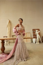 Load image into Gallery viewer, Celestial pink mermaid lehenga
