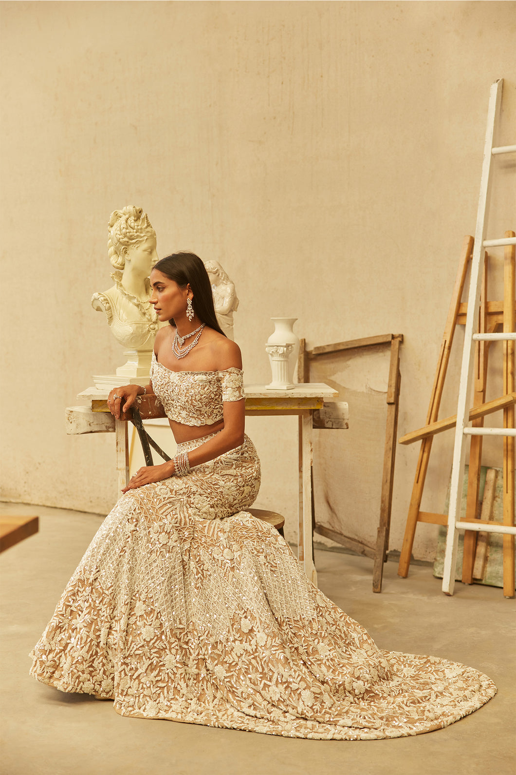 Valeria mermaid lehenga