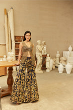 Load image into Gallery viewer, Royal Indigo sharara
