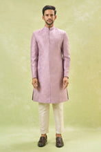 Load image into Gallery viewer, Purple Embroidered Achkan Set
