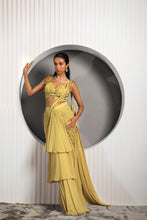 Load image into Gallery viewer, GOLD TAN SAREE
