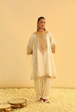 Load image into Gallery viewer, Arisana - Daisy Ivory Short Kalidaar Chauga with Salwar
