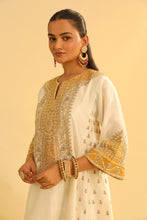 Load image into Gallery viewer, Arisana - Daisy Ivory Short Kalidaar Chauga with Salwar
