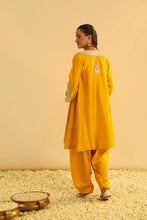 Load image into Gallery viewer, Arisana - Mustard Short Kalidaar Chauga with Salwar
