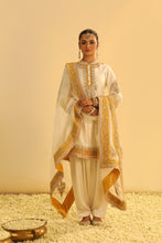 Load image into Gallery viewer, Amani - Daisy Ivory A-line Kurta with Salwar &amp; Dupatta
