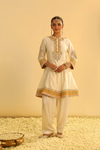 Load image into Gallery viewer, Amani - Daisy Ivory A-line Kurta with Salwar &amp; Dupatta
