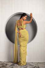 Load image into Gallery viewer, GOLD TAN SAREE
