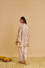Load image into Gallery viewer, Alira - Dabka Zardozi Embroidered Daisy Ivory Kurta &amp; Salwar with Dupatta
