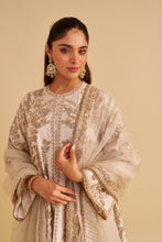 Load image into Gallery viewer, Alira - Dabka Zardozi Embroidered Daisy Ivory Kurta &amp; Salwar with Dupatta
