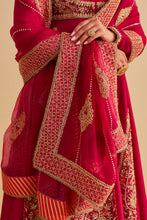Load image into Gallery viewer, Zainah - Dabka Zardozi Embroidered Silk Hotpink Anarkali  Set
