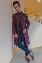 Load image into Gallery viewer, Midnight and Wine Contemporary Jacket Set
