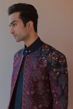 Load image into Gallery viewer, Midnight and Wine Contemporary Jacket Set
