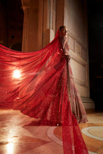 Load image into Gallery viewer, DEEP RED BRIDAL LEHENGA CHOLI SET
