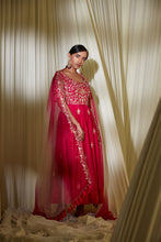 Load image into Gallery viewer, HOT PINK ANARKALI SET
