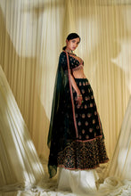 Load image into Gallery viewer, TEAL GREEN LEHENGA SET
