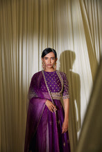 Load image into Gallery viewer, PURPLE ANARKALI SET
