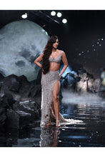 Load image into Gallery viewer, Selene Fitted Shimmer Tulle Skirt With Blouse And A Cape
