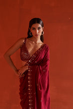 Load image into Gallery viewer, Maroon Silk Saree
