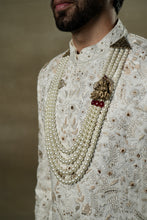 Load image into Gallery viewer, Ivory &amp; Gold Sherwani
