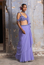 Load image into Gallery viewer, LILAC DRAPE SAREE
