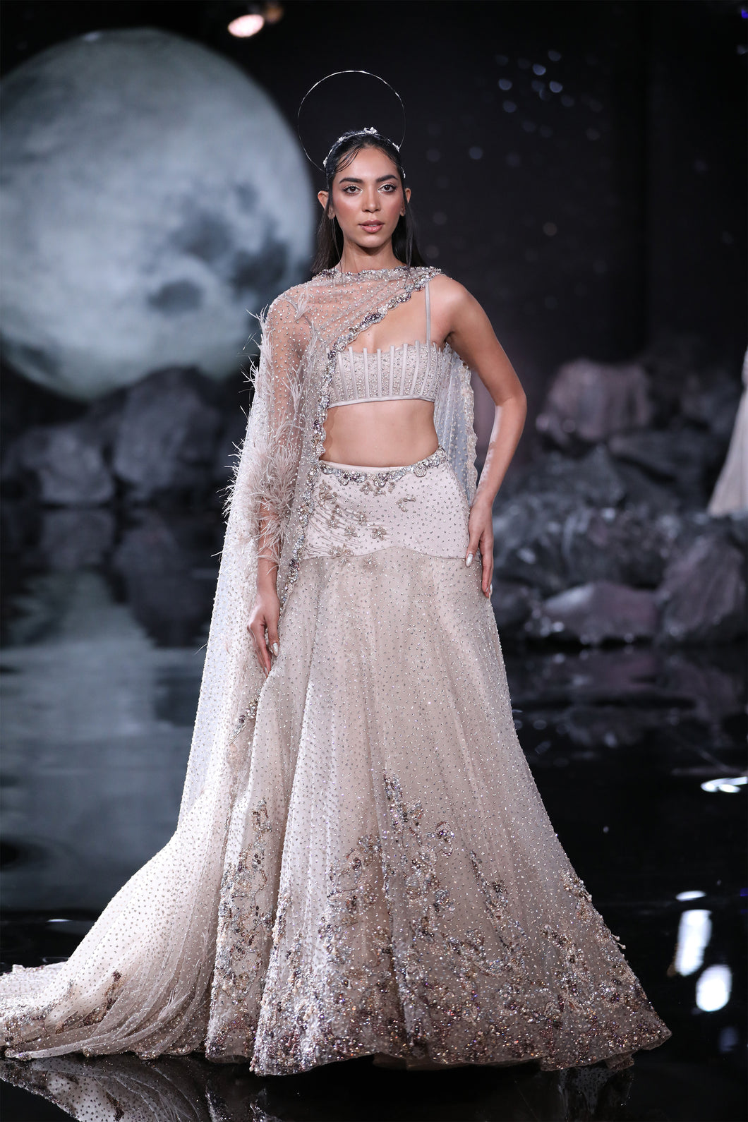 Myra Tulle Lehenga Set