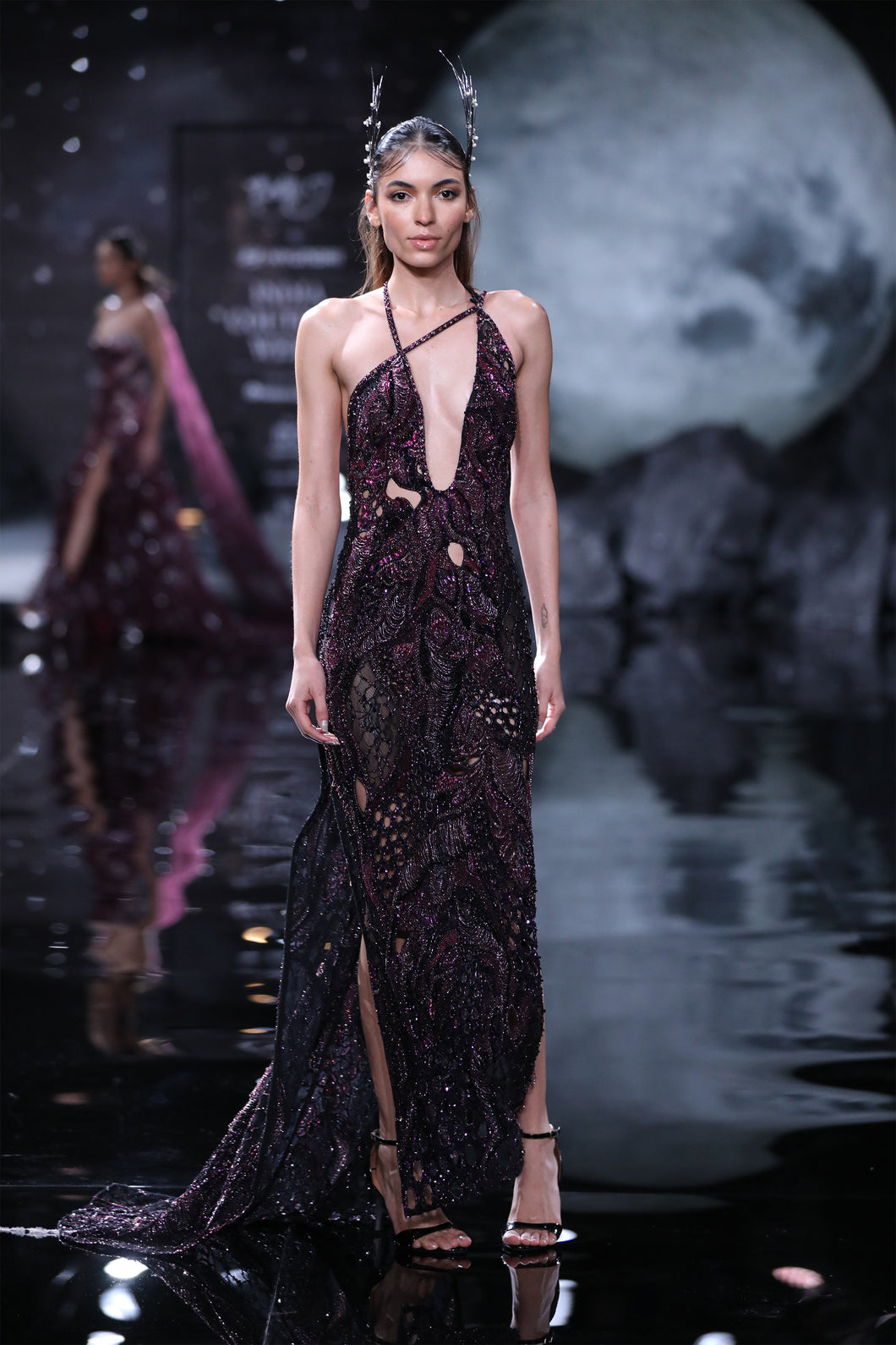 Iris Column Gown
