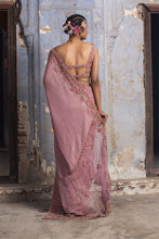 Load image into Gallery viewer, ROSE 3D WORK SAREE WITH BELT
