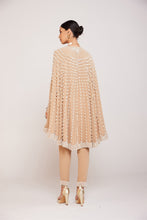 Load image into Gallery viewer, Beige Asymmetrical Cape Set
