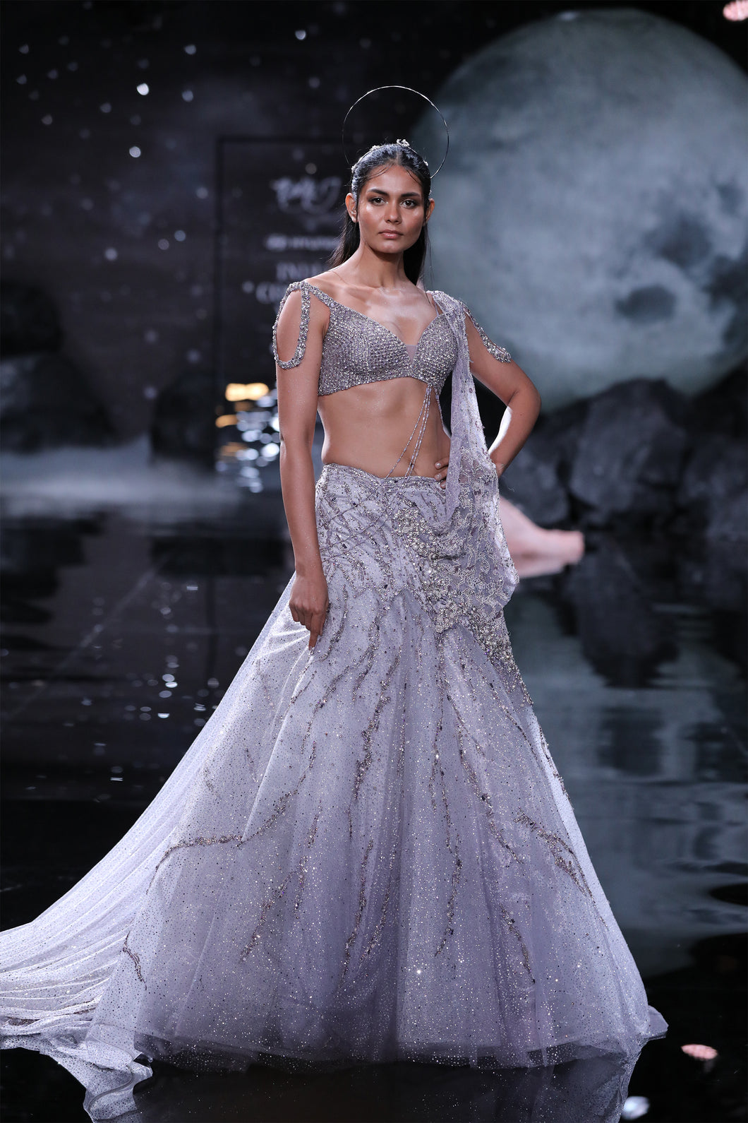 Daphne Shimmer Tulle Lehenga Set