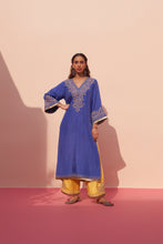 Load image into Gallery viewer, Blue Silk Choga Set
