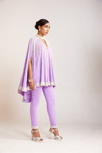 Load image into Gallery viewer, Lilac Asymmetrical Cape Set
