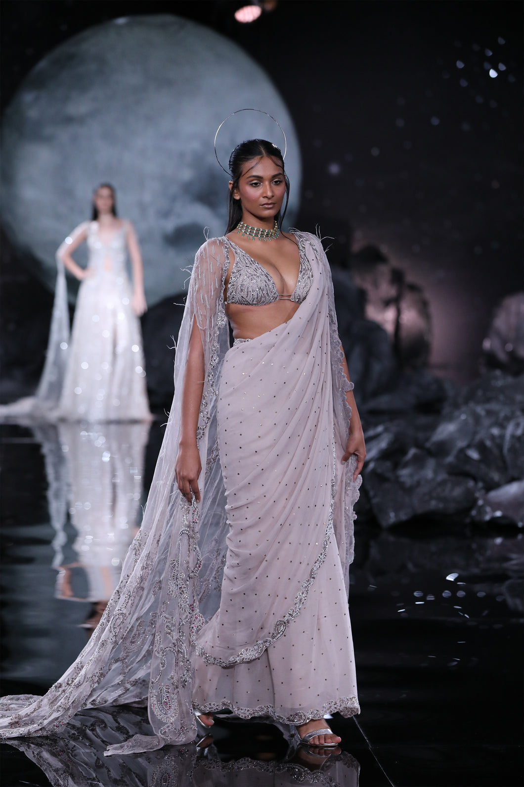 Rhea Chiffon Sari Set