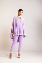 Load image into Gallery viewer, Lilac Asymmetrical Cape Set
