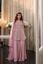 Load image into Gallery viewer, LILAC PINK EMBELLISHED SHARARA SET
