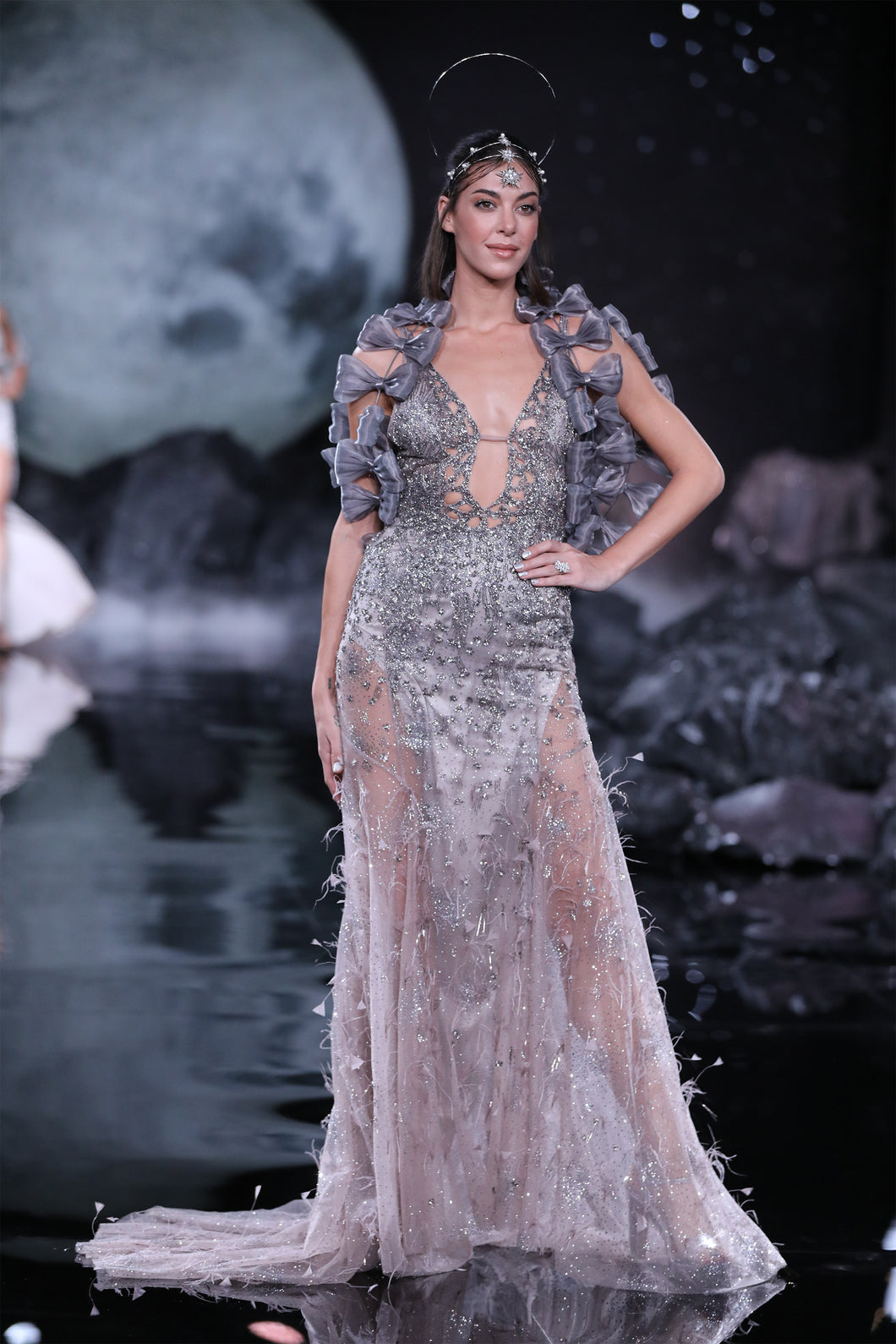 Astrea Shimmer Tulle Gown