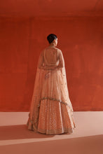 Load image into Gallery viewer, Peach Raw Silk Lehenga Set
