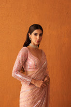 Load image into Gallery viewer, Rose Pink Net Saree
