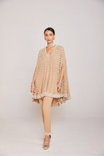 Load image into Gallery viewer, Beige Asymmetrical Cape Set
