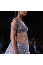 Load image into Gallery viewer, Daphne Shimmer Tulle Lehenga Set
